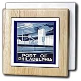 WPA Philly Poster - 6 Inch Tile Napkin Holder