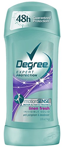 Degree MotionSense AntiPerspirant Deodorant, Invisible Solid, 2.6 Ounce (Pack of 2)