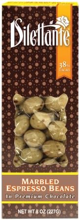 Chocolate Marbled Espresso Beans - 8oz Boxes - by Dilettante (4 Pack)