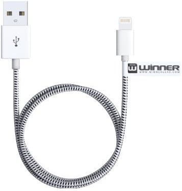 WinnerGear Braided USB For iPhone 5 5S 5C iPad Mini 4 Strong Cable Data Sync Charging New 3 ft 1 Meter