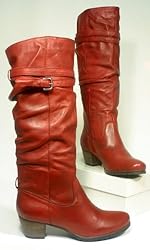 SPM Leder TREND Stiefel rot Gr. 39