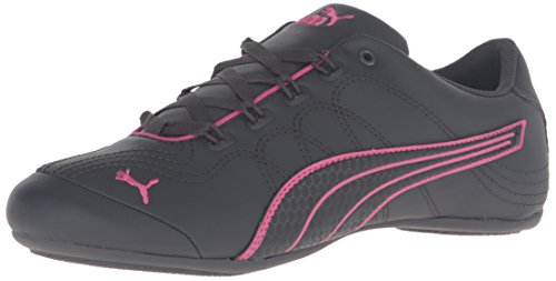 PUMA Women's Soleil V2 Comfort Fun Dance Shoe, Asphalt/Fandango Pin, 7.5 M US