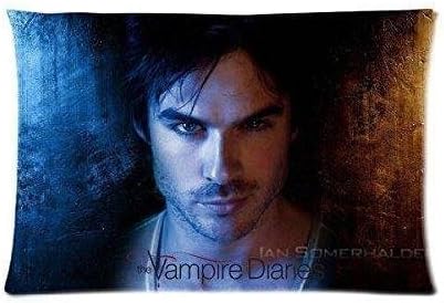 Damon Salvatore The Vampire Diaries TV Series Two Sides Rectangle Pillow Case 16x24 Inch