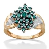 Blue Diamond 14k Gold Ring