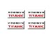 My Other Ride Vehicle Car Is The Titanic - 3D Domed Set of 4 Stickers