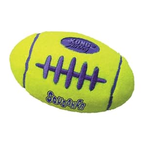 41Z4vVeOBRL. SL500 AA300  KONG Air Dog Squeaker Football Dog Toy, Large, Yellow
