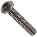 Class 12.9 Steel Socket Cap Screw, Plain Finish, Button Head, Internal Hex Drive, Meets ISO 7380, 16mm Length, Fully Threaded, M3-0.5 Metric Coarse Threads (Pack of 100)