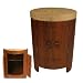 Drum Table with Shelving