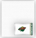 MINNESOTA WILD OFFICIAL TEAM LOGO QUEEN SIZE JERSEY SHEET SET