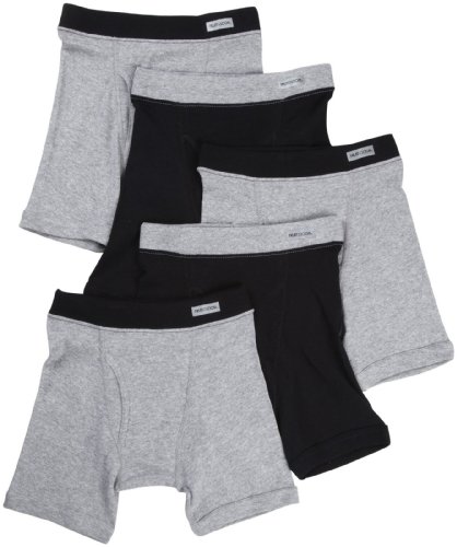 Fruit of the Loom Baby Boys' Boxer Brief - Covered Elastic, 5 pk