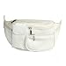 Womens Waist Bag Fanny Pack with Cell Phone Holder in Choice of Colors (3064K-White)
