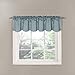 Eclipse Canova Modern Valance Rod Pocket Window Curtain for Kitchen or Bathroom, 42