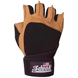 Schiek 425 Power Lifting Gloves with Wristwrap