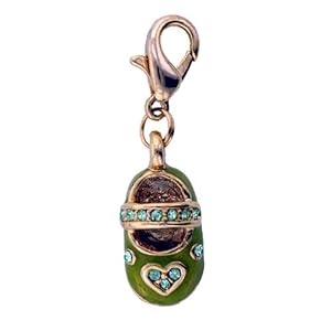 Green Mary Jane Shoe Clasp Charm Pendant</span>&nbsp;<span style=