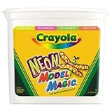 Crayola 23-2413 Model Magic Modeling Compound, 2-lb. Bucket, Neon, Four 8-oz. Pouches