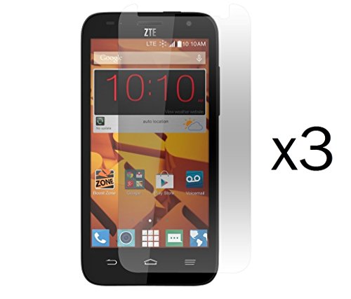 ZTE Maven Z812 (AT&T) - 3 Pack - Clear Screen Protectors + Atom LED ZTE Maven Z812 (AT&T) - 3 Pack - Clear Screen Protectors + Atom LED