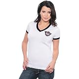 Majestic Threads Phoenix Suns V-Neck Ringer With Swarovski Crystals Extra Large