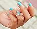 European Hand Shape With Gem Women'S Silver With Cubic Zirconia Midi Rings(1 Pc)