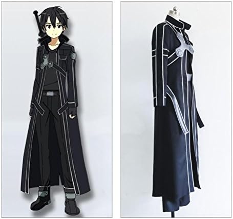 Custom-made cosplay costume for Sword Art Online Alo Kirito Black uniform