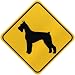 schnauzer26 - ONLY GIANT SCHNAUZER CROSSING SIGN DOG