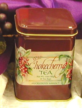 Wild Chokecherry Tea Tin (20 Tea Bags) by Huckleberry Haven, Inc.