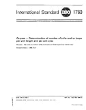 ISO 1763:1986, Carpets -- Determination of number of tufts and/or loops per unit length and per unit area