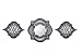 All American Collection New 3 Piece Decorative Mirror Set, Wall Accent Display (Silver Trellis)