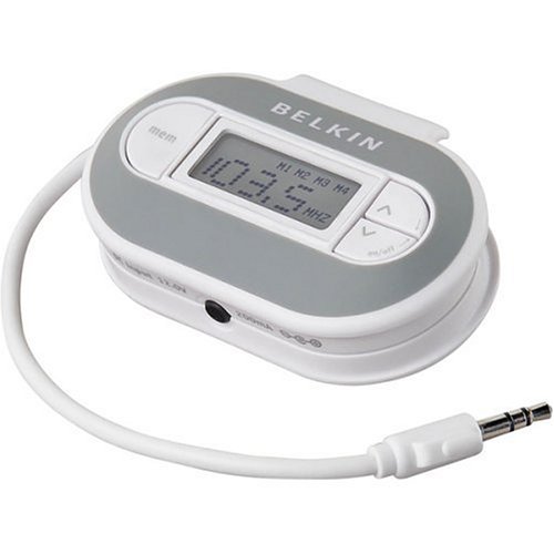 Belkin TuneCast II FM Transmitter for MP3 Players (White)