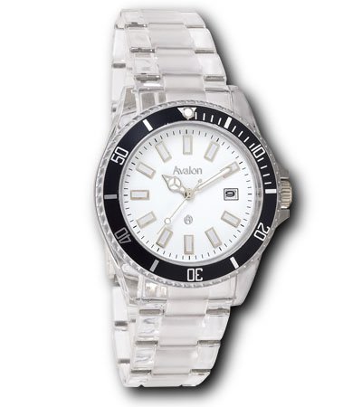Avalon Chiasso Series Clear Plastic Sport Watch # 7408-3