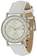 DKNY Women's NY4528 White Leather Quartz Watch with White Dial