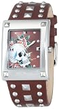 Ed Hardy Women's LU-SR Lucy Skull Rose Stainless Steel 316L Watch