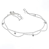 Sterling Silver Fancy Indian Style Ankle Chain