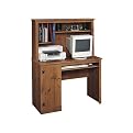 Sugar Creek Computer Desk with Hutch- Spiced Pine