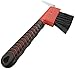 Intrepid International Rubber Handle Hoof Pick with Brush, Red - The Ultimate Tool for Easy Horse Hoof Cleaning, Grooming, and More