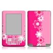 Retro Pink Flowers Design Protective Decal Skin Sticker for Amazon Kindle 2 E-Book Reader (Version 2.0)