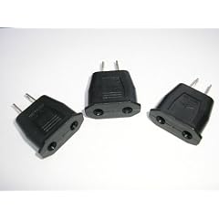 3 x Reiseadapter f�r EUROPA-Stecker in USA-Dose