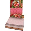 Victorian Angels Flowers Magnet Closure Mini Notepad