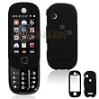 Motorola Evoke QA4 Cell Phone Rubber Feel Black Protective Case Faceplate Cover
