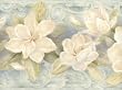 Blue-Green Magnolia Wallpaper Border