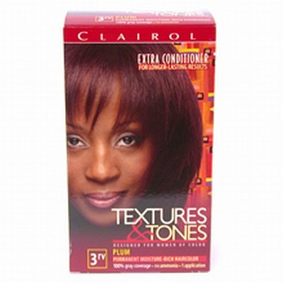 plum hair colour. Clairol Text amp; Tone #3Rv Plum