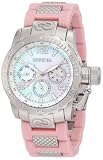 Invicta Women's 1698 Corduba Mother-Of-Pearl Dial Pink Polyurethane and Stainless Steel Watch