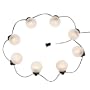 Royce Lighting RSL5207/8-23 String Light Collection Eight Light Outdoor Globe String Lantern, Oil Rubbed Bronze Finish with Frosted Glass