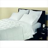 10" Baffled Boxstitch Snow White Down Comforter Size: Twin