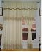 Elegant embroidery based half transparency windows curtain.