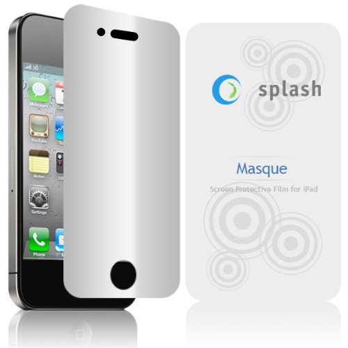 splash Masque Screen Protector Film (Mirror) for iPhone 4 4G (3-Pack)