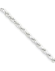 Sterling Silver 1.75mm Diamond-cut Rope Chain 22 Inches