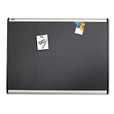 Quartet Prestige Plus Magnetic Fabric Bulletin Board, 3 x 2 Feet, Aluminum Finish, One Board per Order (MB543A)