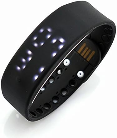GoldQ Smart Wristband Bracelet Pedometer Thermometer Digital Watch Sleep Monitor Black