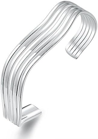 Aliliya Fashion Creative Personality Wild Silver Bangles Bracelet