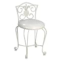 Rose Vanity Bench - Antique White